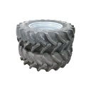 480/70R34 Goodyear Farm DT812 Optitrac R-1W on Agco Corp Gray 12-Hole Waffle Wheel (Groups of 3 bolts) 90%
