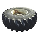 24.5/R32 Firestone Radial All Traction 23 R-1 on Cream 10-Hole Formed Plate 60%