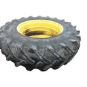 20.8/R38 BF Goodrich Power Saver Radial HT R-1 on John Deere Yellow 10-Hole Formed Plate 30%