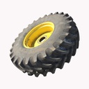 18.4/R26 Firestone Radial All Traction FWD R-1 on John Deere Yellow 8-Hole Formed Plate 90%