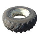 16.9/R30 Goodyear Farm Dyna Torque Radial R-1 on White 8-Hole Waffle Wheel (Groups of 2 bolts) 25%
