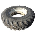16.9/R30 Goodyear Farm Dyna Torque Radial R-1 on White 8-Hole Waffle Wheel (Groups of 2 bolts) 40%