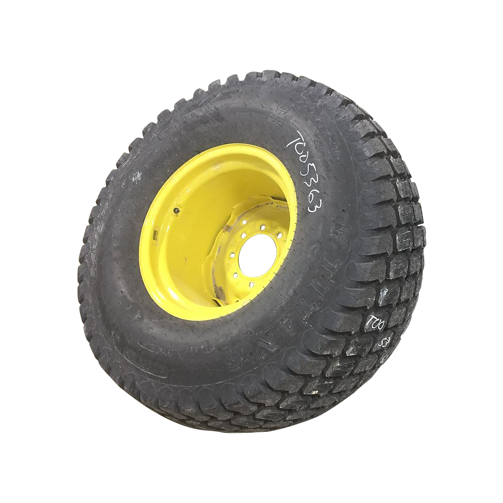 44/18.00-20 Titan Farm Multi Trac C/S NHS  HF-1 on John Deere Yellow 8-Hole Formed Plate 99%