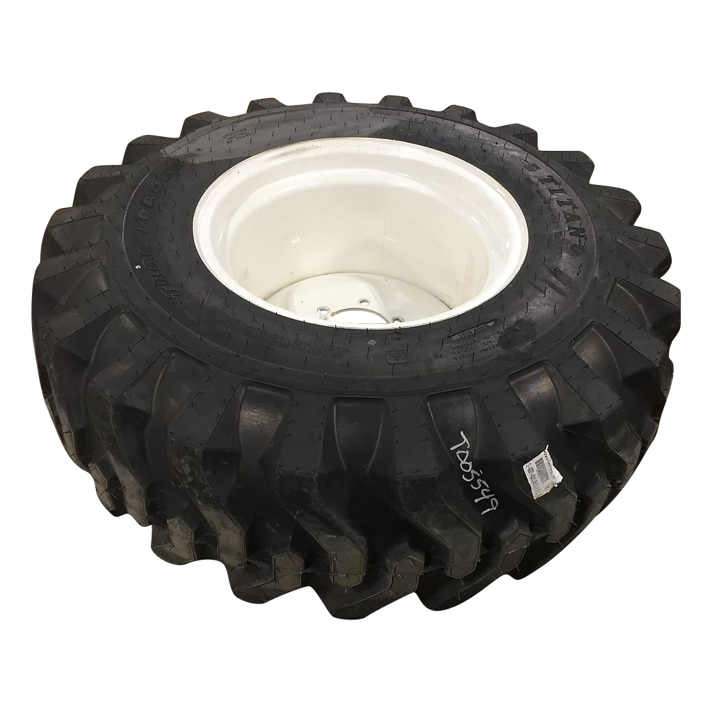 43/16.00-20 Titan Farm Trac Loader SS NHS  R-4 on Cream 6-Hole Formed Plate 99%