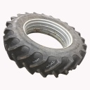 480/80R42 BKT Tires Agrimax RT 855 R-1W on Case IH Silver Mist 0-Hole Double Bevel 42" Cast 90%