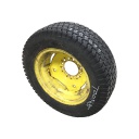 27/8.50-15 Titan Farm Multi Trac C/S NHS  HF-1 on John Deere Yellow 6-Hole Implement 70%