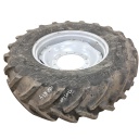 480/70R34 Michelin OmniBib R-1W on Agco Corp Gray 12-Hole Waffle Wheel (Groups of 2 bolts) 80%
