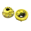 8-Hole Wedg-Lok Style, 3.125" (79.375mm) axle, John Deere Yellow