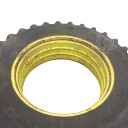 480/80R38 Goodyear Farm Dyna Torque Radial R-1 on John Deere Yellow 0-Hole Double Bevel Ag 40%
