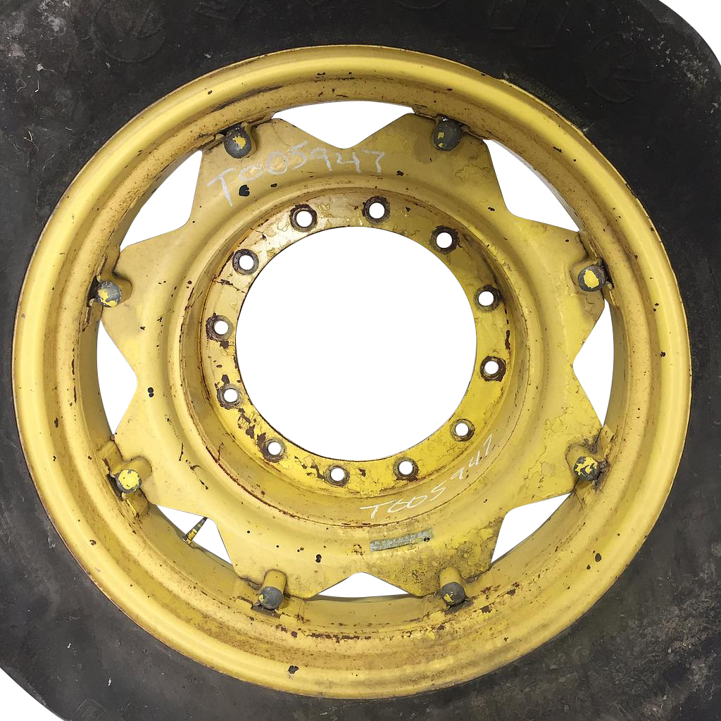 12-Hole Rim with Clamp/Loop Style Center for 30" Rim, John Deere Yellow