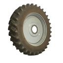 480/80R50 Firestone Radial Deep Tread 23 R-1W on Agco Corp Gray 10-Hole Formed Plate W/Weight Holes 85%