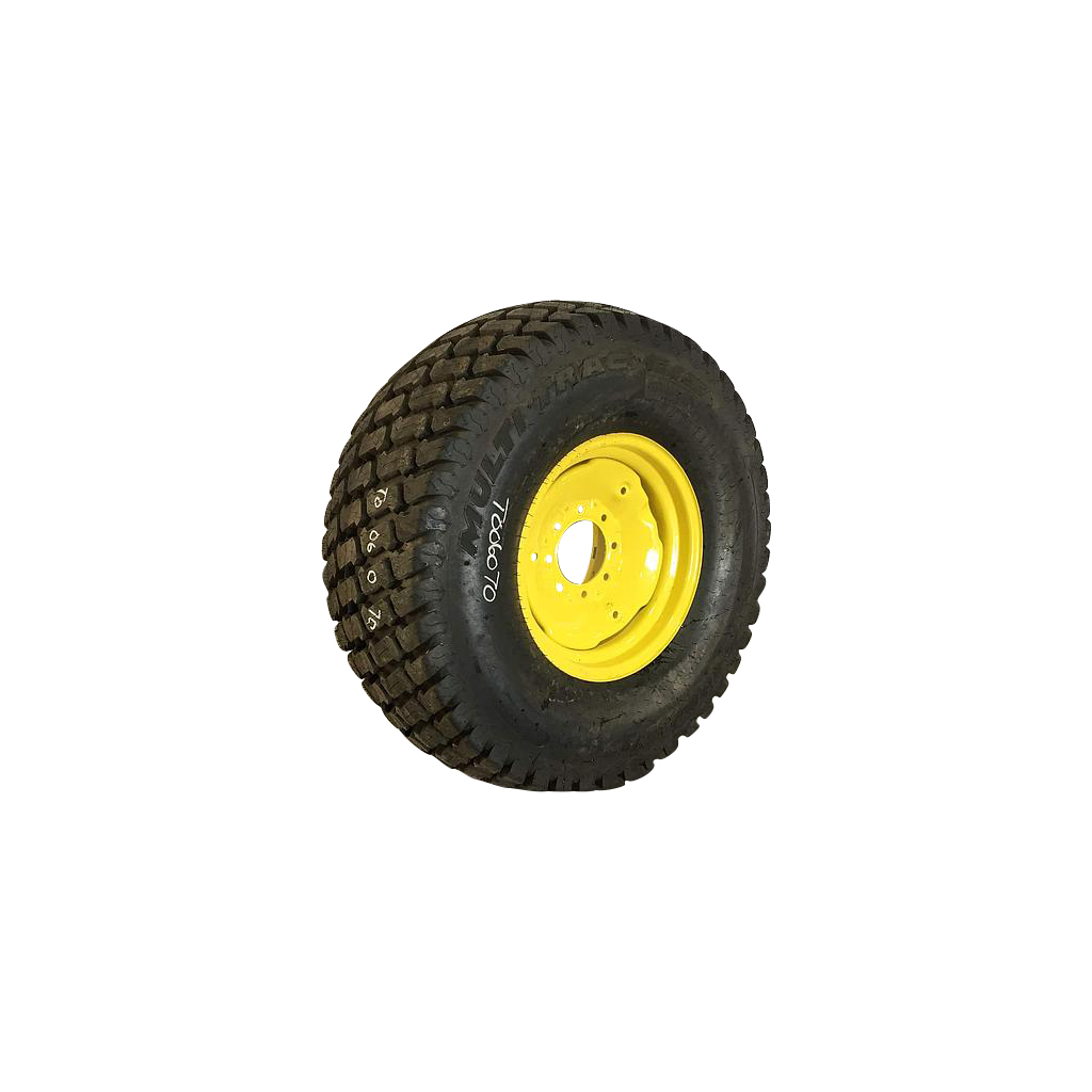 44/18.00-20 Titan Farm Multi Trac C/S NHS  HF-1 on John Deere Yellow 8-Hole Implement 99%