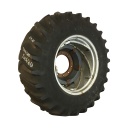 16.9/-28 Firestone All Traction 23 R-1 on Silver Aluminum/Black 10-Hole Power Adjust 40%
