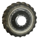 320/85R38 Goodyear Farm DT800 Super Traction R-1W on Case IH Silver Mist/Black 12-Hole Waffle Wheel (Groups of 3 bolts) 50%