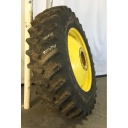 480/80R38 Firestone Radial All Traction 23 R-1 on John Deere Yellow 10-Hole Dolly Dual 80%