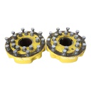 10-Hole Wedg-Lok OE Style, 4.724" (119.99mm) axle, John Deere Yellow