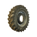 420/85R34 Firestone Radial All Traction DT R-1W on Case IH Silver Mist/Black 12-Hole Waffle Wheel (Groups of 3 bolts) 80%