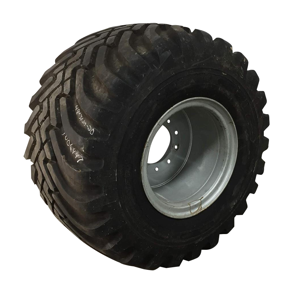 48/31.00-20 Galaxy Primex Terra Blaster HF-4 on Case IH Silver Mist 10-Hole OTR Wheel/3-piece 99%