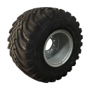 48/31.00-20 Galaxy Primex Terra Blaster HF-4 on Case IH Silver Mist 10-Hole OTR Wheel/3-piece 99%