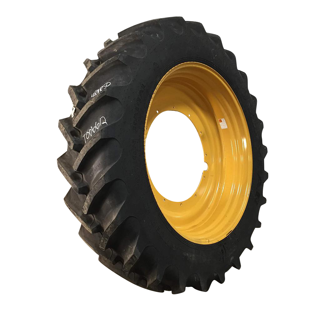 480/80R50 Goodyear Farm DT800 Super Traction R-1W on Agco Corp Gray 12-Hole Stub Disc 99%