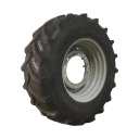 420/90R30 Goodyear Farm DT800 Optitrac R-1W on Agco Corp Gray 12-Hole Waffle Wheel (Groups of 2 bolts) 30%