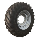 420/90R30 Titan Farm Hi Traction Lug Radial R-1 on Agco Corp Gray 12-Hole Waffle Wheel (Groups of 2 bolts) 99%