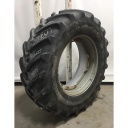 480/70R34 Michelin OmniBib R-1W on Case IH Silver Mist 8-Hole Waffle Wheel (Groups of 2 bolts) 70%