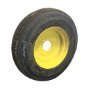 11/-22.5 Samson RB 465 Trailer Express Plus ST on John Deere Yellow 8-Hole Implement 80%