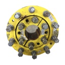 10-Hole Wedg-Lok Style, 4.725" (120.015mm) axle, John Deere Yellow