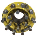 10-Hole Wedg-Lok Style, 4.725" (120.015mm) axle, John Deere Yellow