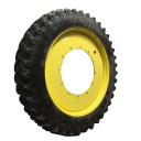 380/90R54 Titan Farm TT49V Radial R-1W on John Deere Yellow 12-Hole Stub Disc 65%