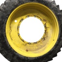 380/90R54 Titan Farm TT49V Radial R-1W on John Deere Yellow 12-Hole Stub Disc 55%