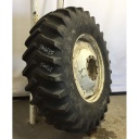 520/85R38 Firestone Radial All Traction 23 R-1 on New Holland White 10-Hole Formed Plate W/Weight Holes 85%