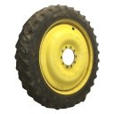 320/90R46 Firestone Radial 9000 R-1W on John Deere Yellow 10-Hole Bubble Disc 35%