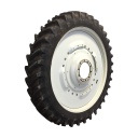 320/90R54 Michelin AgriBib Row Crop R-1W on John Deere Yellow 10-Hole Waffle Wheel (Groups of 3 bolts) 85%