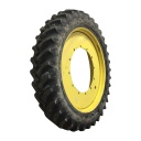 380/90R54 Firestone Radial 9000 R-1W on John Deere Yellow 12-Hole Stub Disc 60%