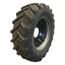 480/70R34 BKT Tires Agrimax RT 765 R-1W on Case IH Silver Mist/Black 10-Hole Waffle Wheel (Groups of 2 bolts) 60%
