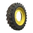 480/80R50 Titan Farm AG49M Radial R-1W on John Deere Yellow 12-Hole Stub Disc 55%