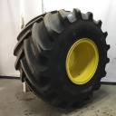 1250/50R32 Mitas SuperFlexion Tire (SFT) R-1W on John Deere Yellow 10-Hole "VA" Wheel Assy 90%