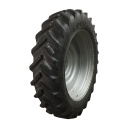 480/80R50 Goodyear Farm DT800 Super Traction R-1W on Case IH Silver Mist 10-Hole Formed Plate W/Weight Holes 80%