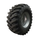 IF 800/70R38 Firestone Radial Deep Tread 23 R-1W on Case IH Silver Mist 10-Hole Formed Plate W/Weight Holes 99%