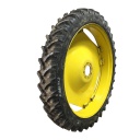 230/95R48 Kleber Super 3 R-1W on John Deere Yellow 8-Hole Rim with Clamp/U-Clamp (groups of 2 bolts) 80%