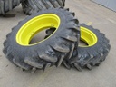 13.6/R28 Michelin AgriBib R-1W on John Deere Yellow 8-Hole Stub Disc (groups of 2 bolts) 99%