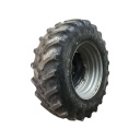 420/90R30 Goodyear Farm UltraTorque Radial R-1 on Case IH Silver Mist/Black 10-Hole Waffle Wheel (Groups of 3 bolts) 40%