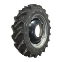 380/80R38 Titan Farm AG49M Radial R-1W on Case IH Silver Mist/Black 12-Hole Waffle Wheel (Groups of 3 bolts) 50%