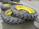 320/90R54 Goodyear Farm DT800 Super Traction R-1W on John Deere Yellow 12-Hole Stub Disc 75%