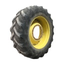 480/70R34 Goodyear Farm DT810 Super Traction R-1W on John Deere Yellow 12-Hole Waffle Wheel (Groups of 3 bolts) 20%