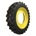 480/80R50 Goodyear Farm DT800 Super Traction R-1W on John Deere Yellow 12-Hole Stub Disc 80%