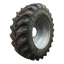 650/65R42 Goodyear Farm DT820 Super Traction R-1W on Agco Corp Gray 12-Hole Formed Plate Sprayer 60%