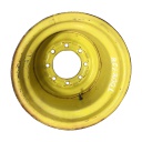 18"W x 16.1"D, John Deere Yellow 8-Hole Formed Plate